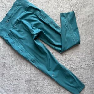 Lululemon Chase The Pace 7/8 Tight Full-On Luxtreme Athletic Running Turquoise